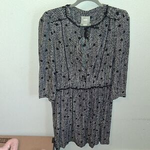 Maeve Black and white dress size med Maeve For Anthropologoie